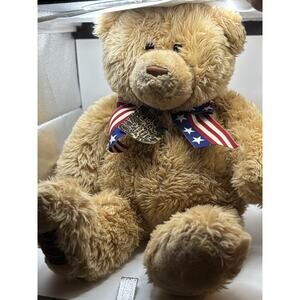 Fund WISH BEAR Plush 100Th Anniversary of The Teddy Bear 18” 2002 4th Of July
